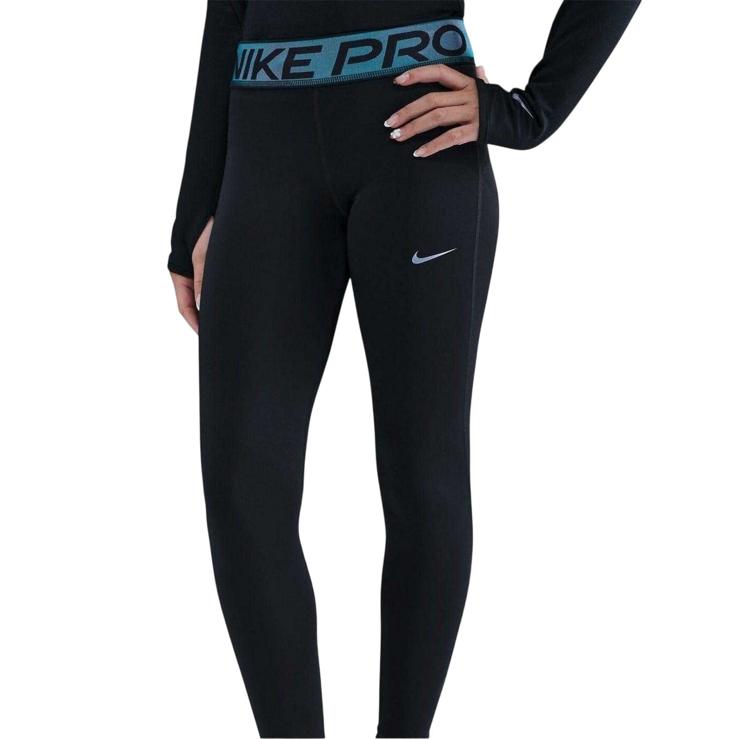 Black - Front - Nike Womens-Ladies Pro Compression Leggings