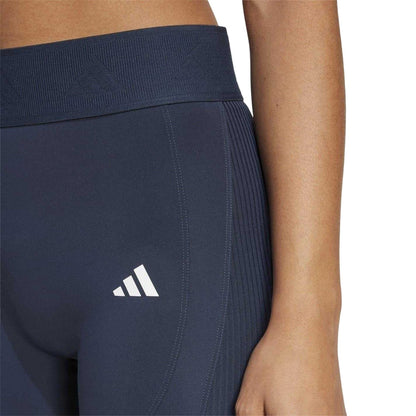 Blue - Side - Adidas Womens-Ladies Hyperglam Leggings