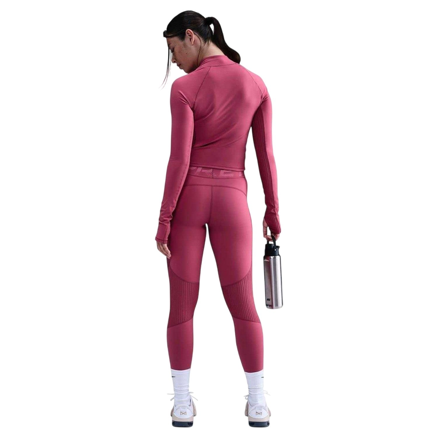 Beet - Back - Nike Womens-Ladies Leggings