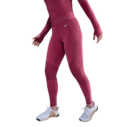 Beet - Side - Nike Womens-Ladies Leggings