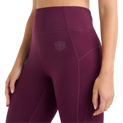 Potent Purple - Side - Umbro Womens-Ladies Pro 7-8 Leggings