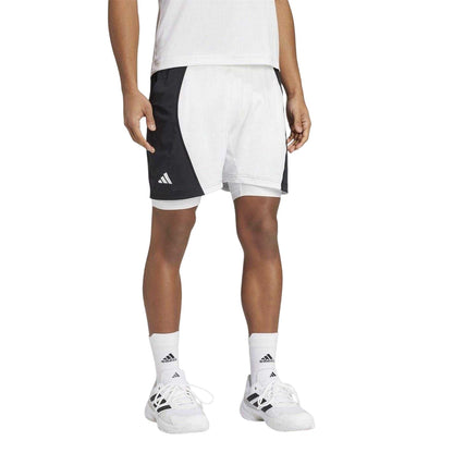 Black-White - Lifestyle - Adidas Mens Tennis Shorts