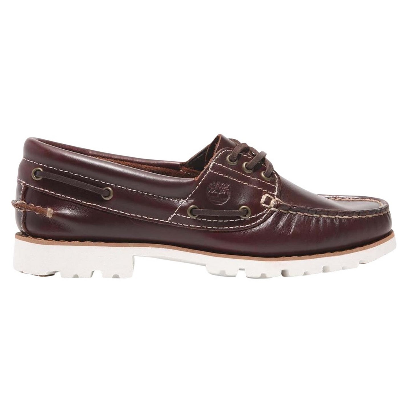Brown - Side - Timberland Mens Classic Leather Boat Shoes