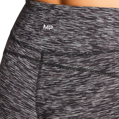 Grey - Side - Mp Womens-Ladies Space Dye Shaping Leggings