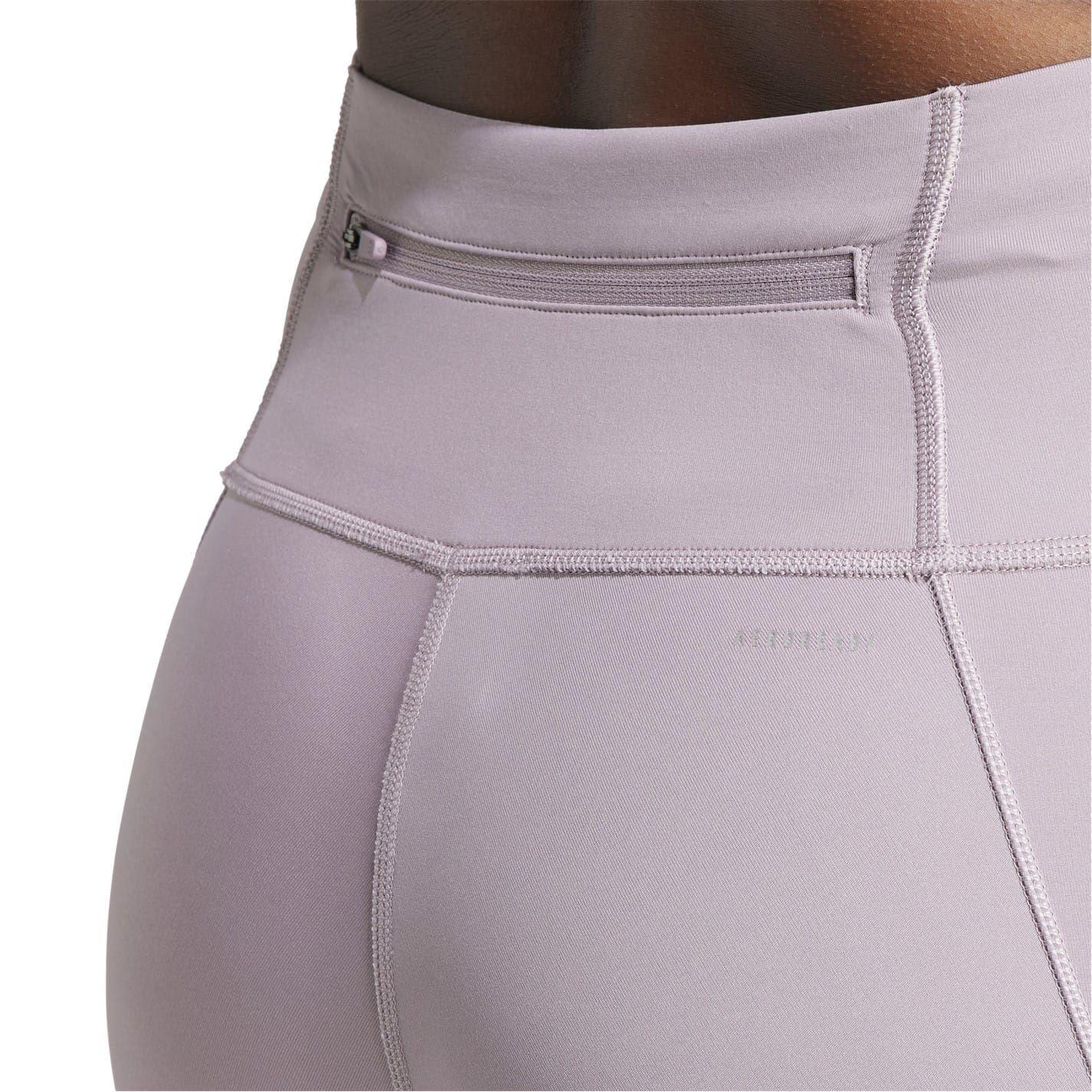 Purple - Side - Adidas Womens-Ladies Ultimate Performance Leggings