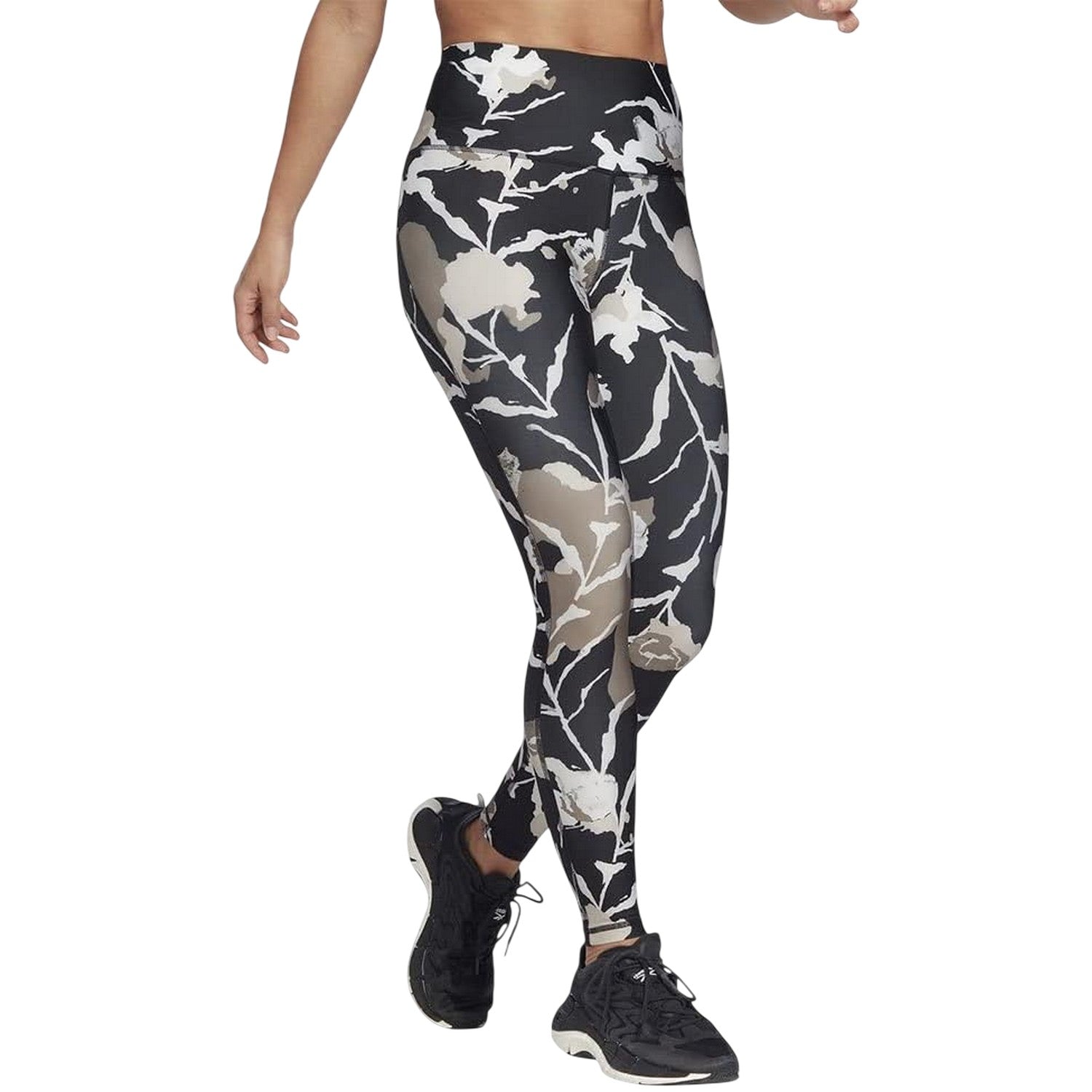 Black - Side - Reebok Womens-Ladies Myt Leggings