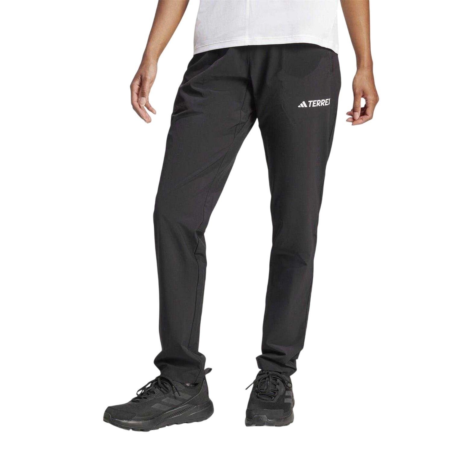 Black - Lifestyle - Adidas Mens Essentials Stretch Hiking Trousers