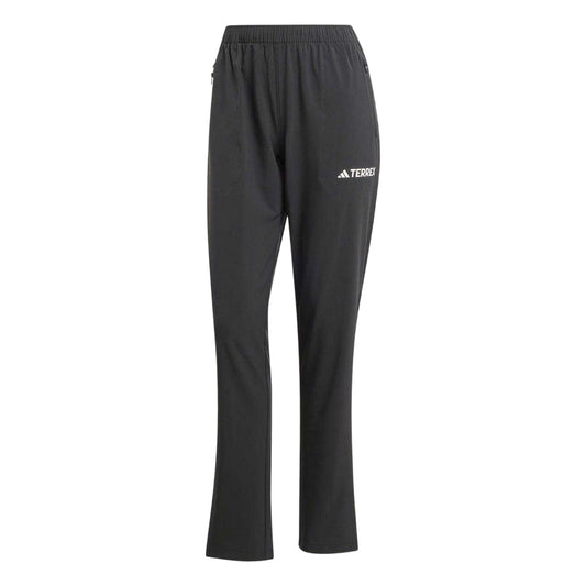 Black - Front - Adidas Womens-Ladies Essentials Stretch Hiking Trousers