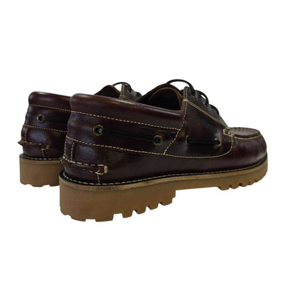Bordeaux Red - Back - Firetrap Mens Jose Classic Leather Shoes