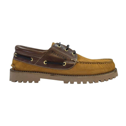 Honey-Bordeaux Red - Front - Firetrap Mens Jose Classic Leather Shoes