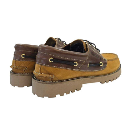Honey-Bordeaux Red - Back - Firetrap Mens Jose Classic Leather Shoes