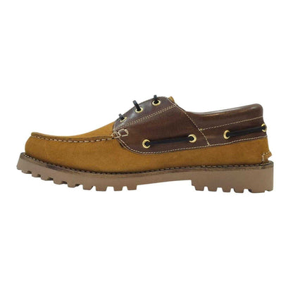 Honey-Bordeaux Red - Side - Firetrap Mens Jose Classic Leather Shoes
