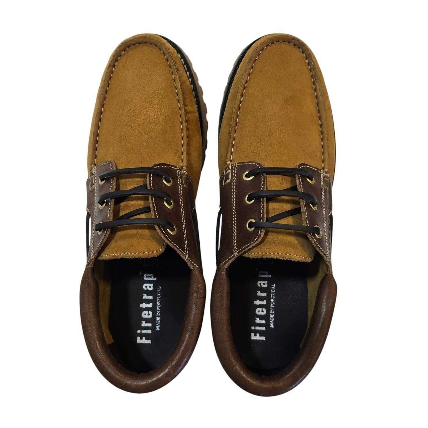 Honey-Bordeaux Red - Lifestyle - Firetrap Mens Jose Classic Leather Shoes