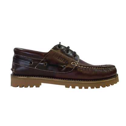 Bordeaux Red - Front - Firetrap Mens Jose Classic Leather Shoes