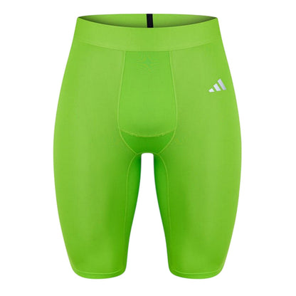 Green - Front - Adidas Mens Techfit Aeroready Tights