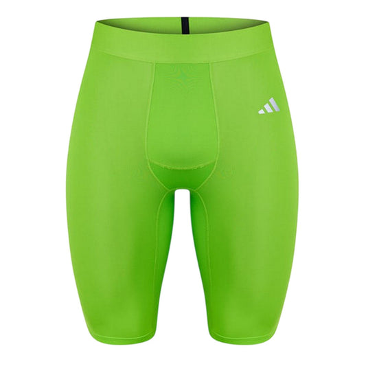 Green - Front - Adidas Mens Techfit Aeroready Tights