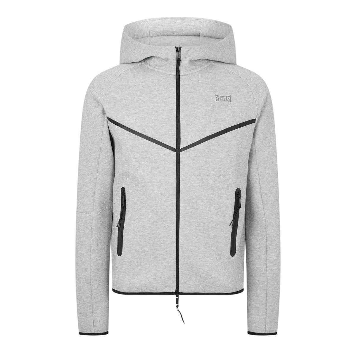 Grey Marl - Front - Everlast Mens Elite Full Zip Hoodie