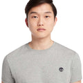 Grey - Lifestyle - Timberland Mens Oyster River Logo Short-Sleeved T-Shirt