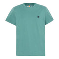 Teal - Front - Timberland Mens Oyster River Logo Short-Sleeved T-Shirt