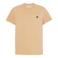 Wheat - Front - Timberland Mens Oyster River Logo Short-Sleeved T-Shirt