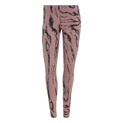 Oxid Grey - Front - Adidas Womens-Ladies Future Icons Animal Print Tight Leggings