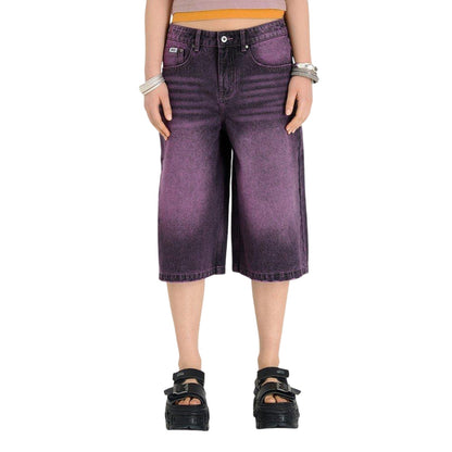 Lilac - Front - The Ragged Priest Womens-Ladies Denim Shorts