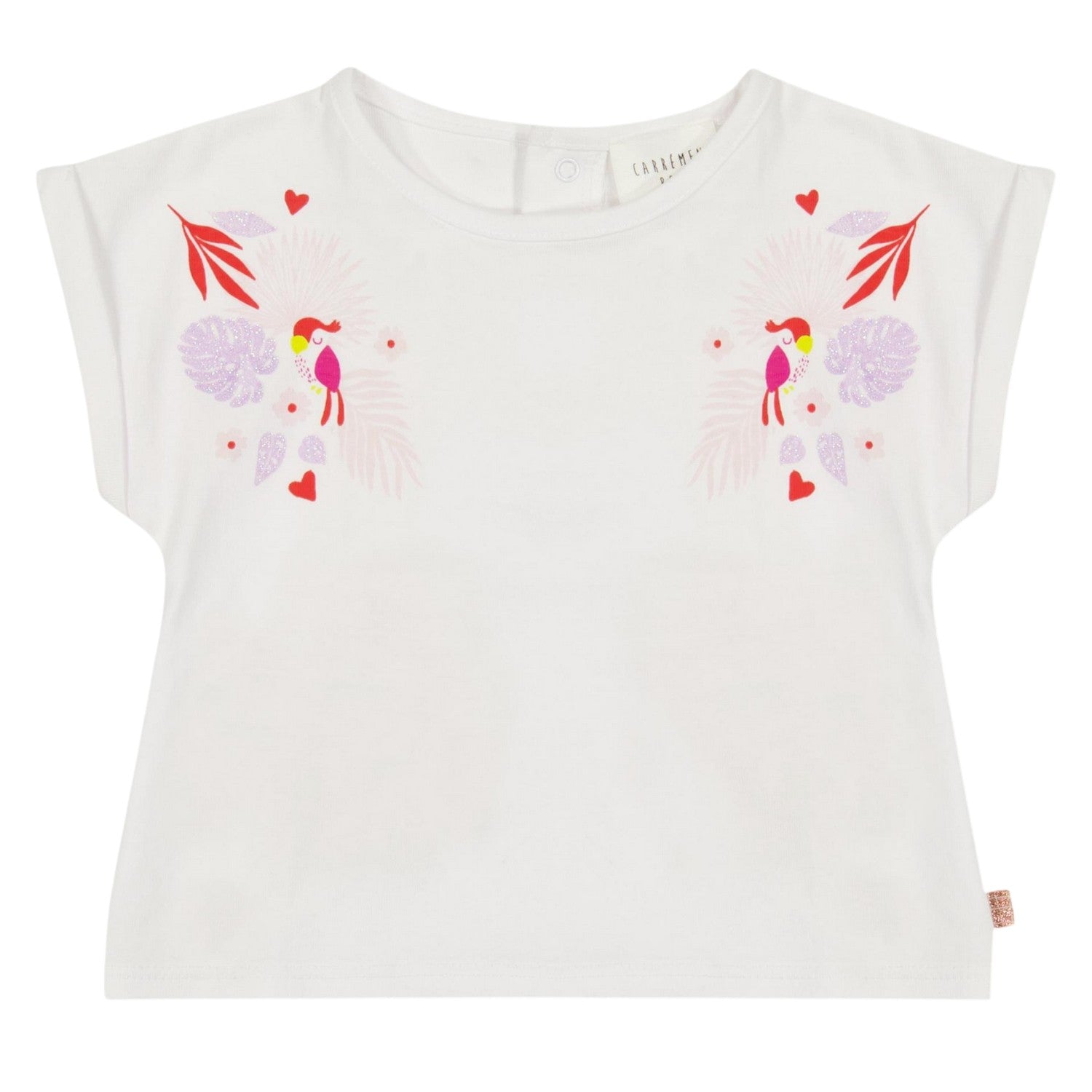 White - Back - Carrement Beau Childrens-Kids T-Shirt & Shorts Set