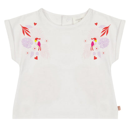 White - Back - Carrement Beau Childrens-Kids T-Shirt & Shorts Set