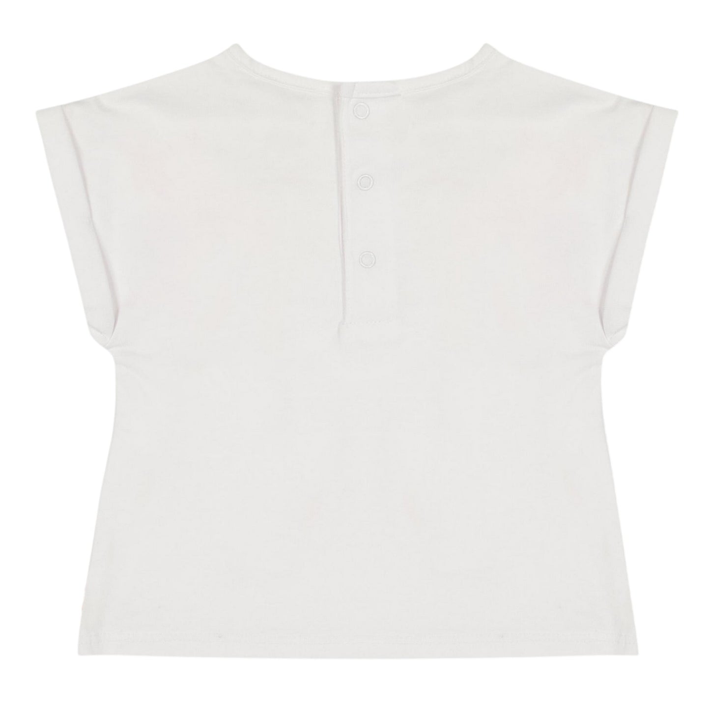 White - Side - Carrement Beau Childrens-Kids T-Shirt & Shorts Set