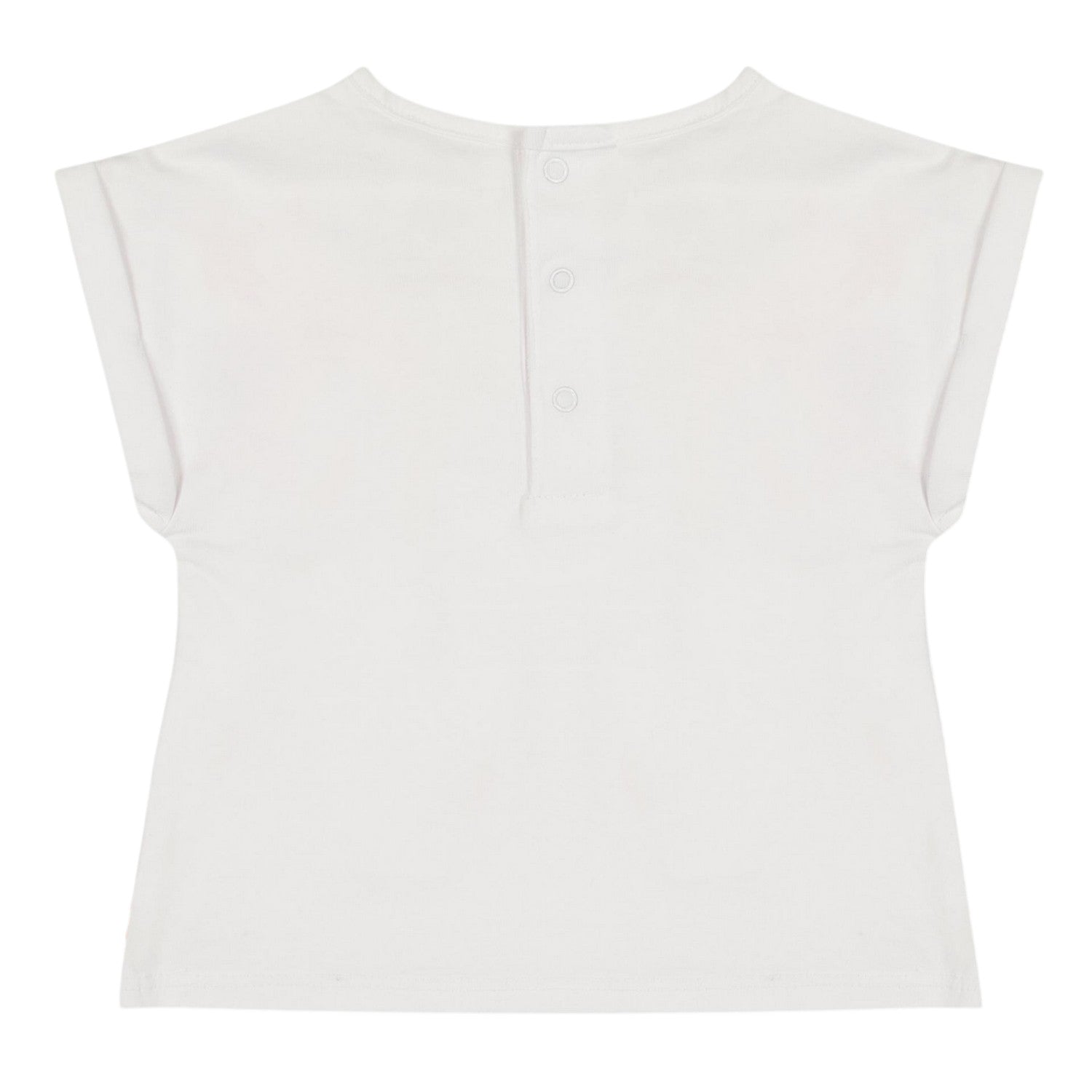 White - Side - Carrement Beau Childrens-Kids T-Shirt & Shorts Set
