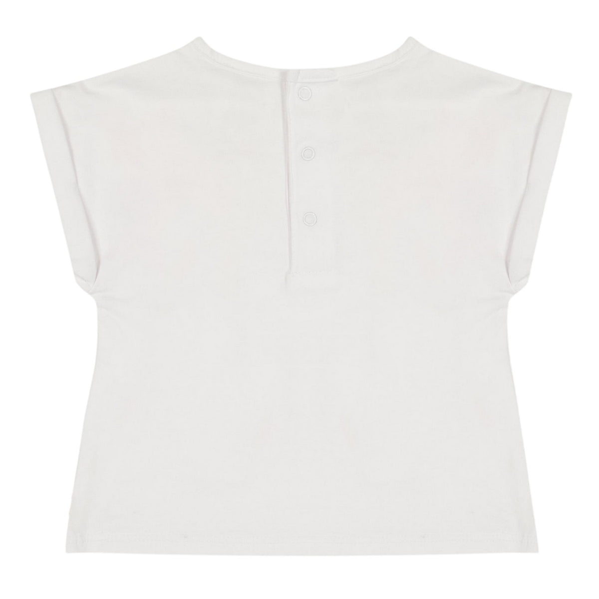 White - Side - Carrement Beau Childrens-Kids T-Shirt & Shorts Set