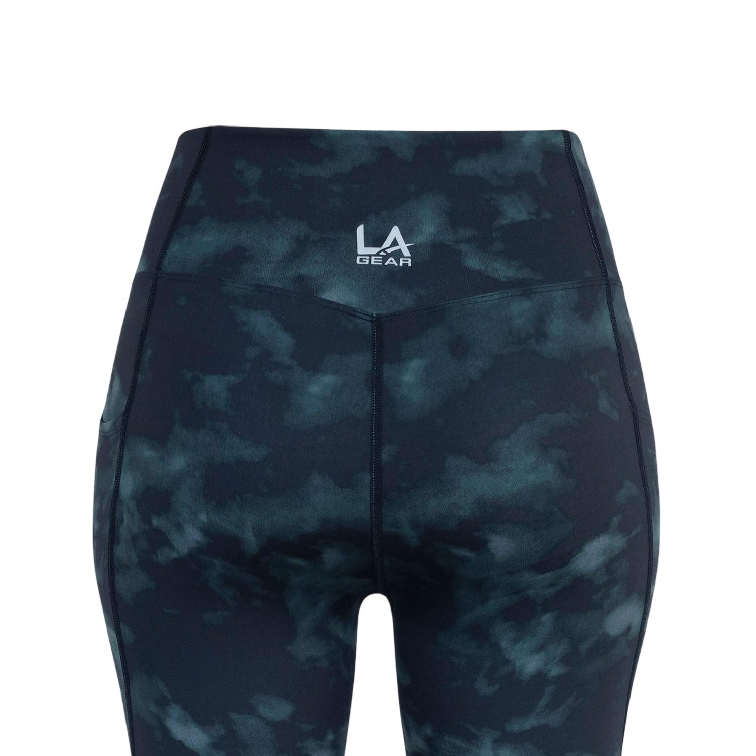 Stormy Grey - Side - LA Gear Womens-Ladies Camouflage High Waist Leggings