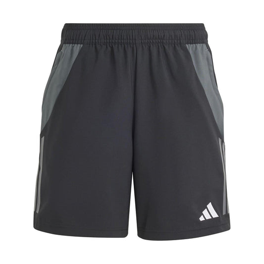 Black-Dark Grey - Front - Adidas Childrens-Kids Tiro 24 Competition Shorts
