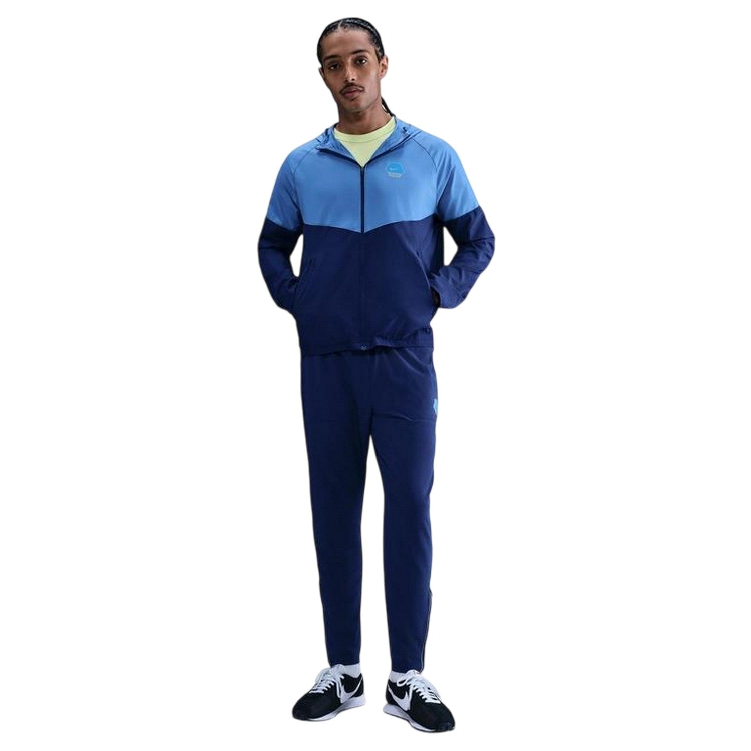 Blue - Front - Nike Mens City Run Swoosh Jacket
