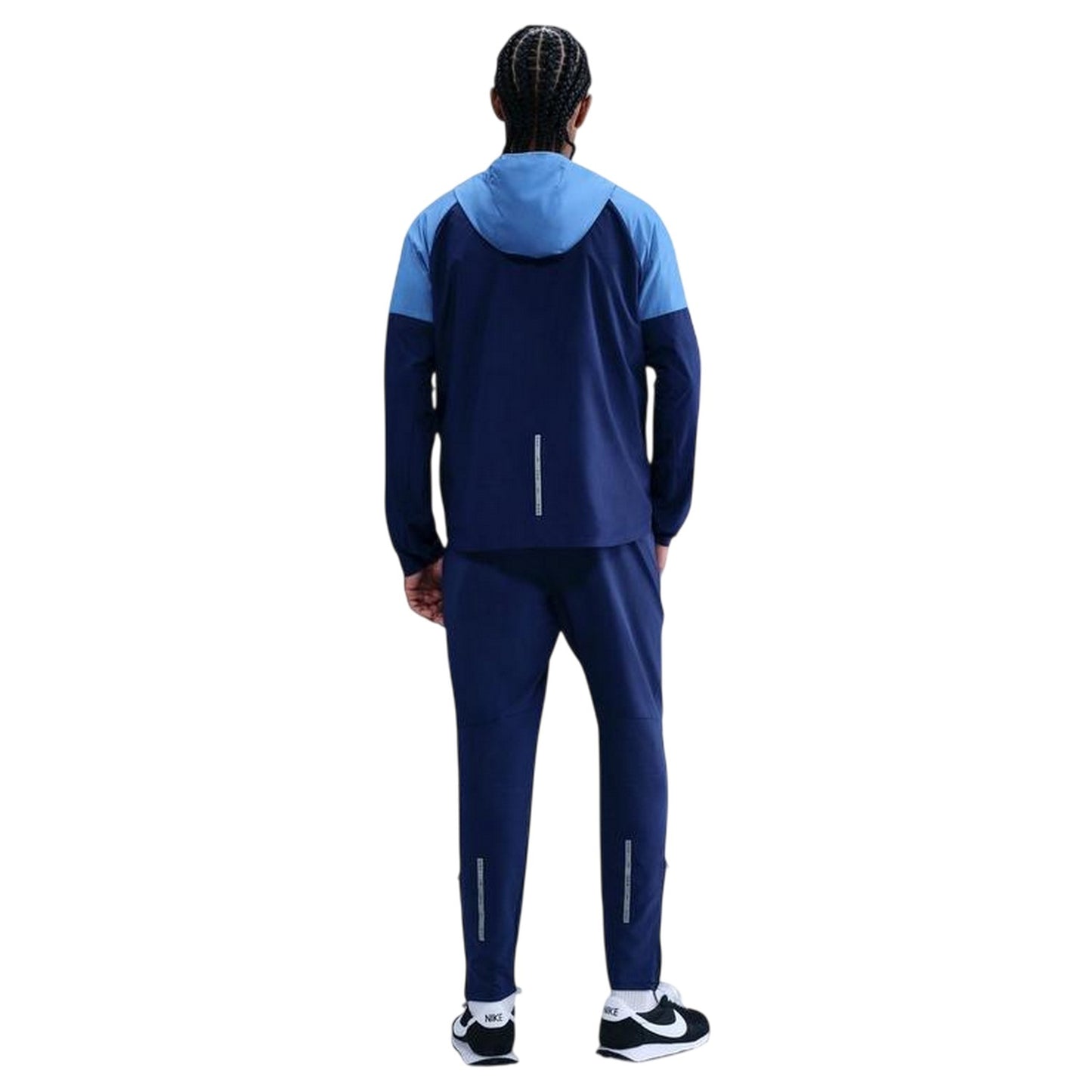 Blue - Back - Nike Mens City Run Swoosh Jacket