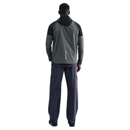 Grey-Black - Back - Nike Mens City Run Swoosh Jacket