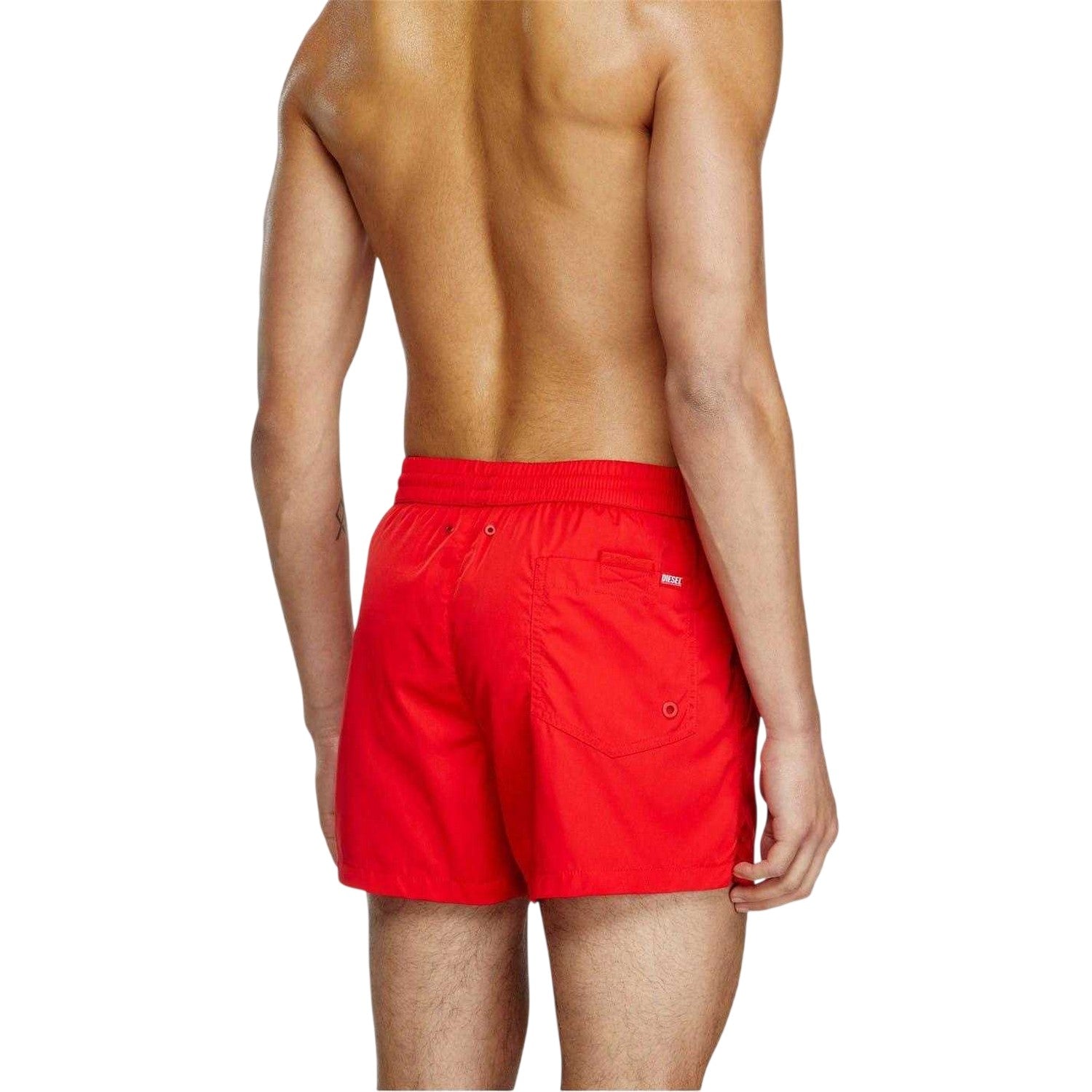Red - Back - Diesel Womens-Ladies Mario Swim Shorts
