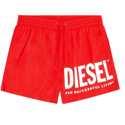 Red - Front - Diesel Womens-Ladies Mario Swim Shorts