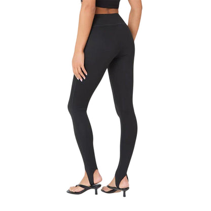 Black - Back - I Saw It First Womens-Ladies Smooth Skinny Leggings