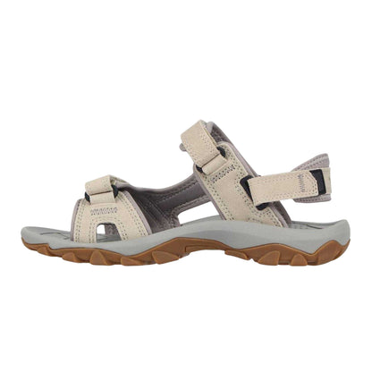 Beige - Back - Karrimor Womens-Ladies Antibes Walking Leather Sandals