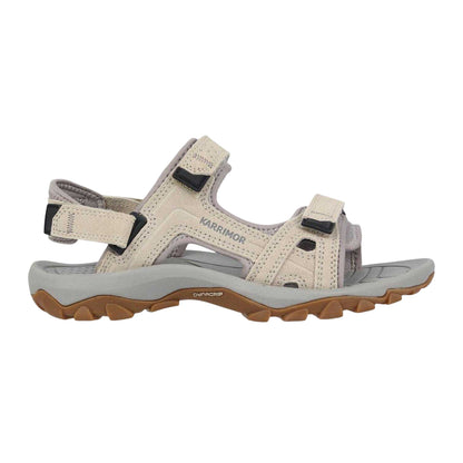 Beige - Front - Karrimor Womens-Ladies Antibes Walking Leather Sandals