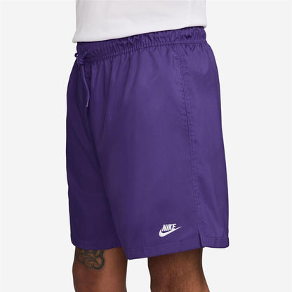 Grape Wine Purple - Side - Nike Mens Club Flow Woven Track Shorts