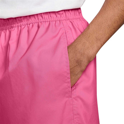 Pinksicle-White - Lifestyle - Nike Mens Club Flow Woven Track Shorts