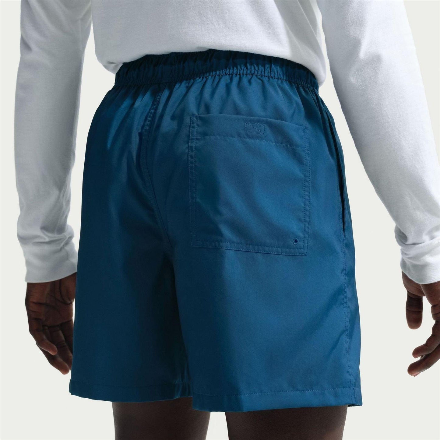 Court Blue - Back - Nike Mens Club Flow Woven Track Shorts
