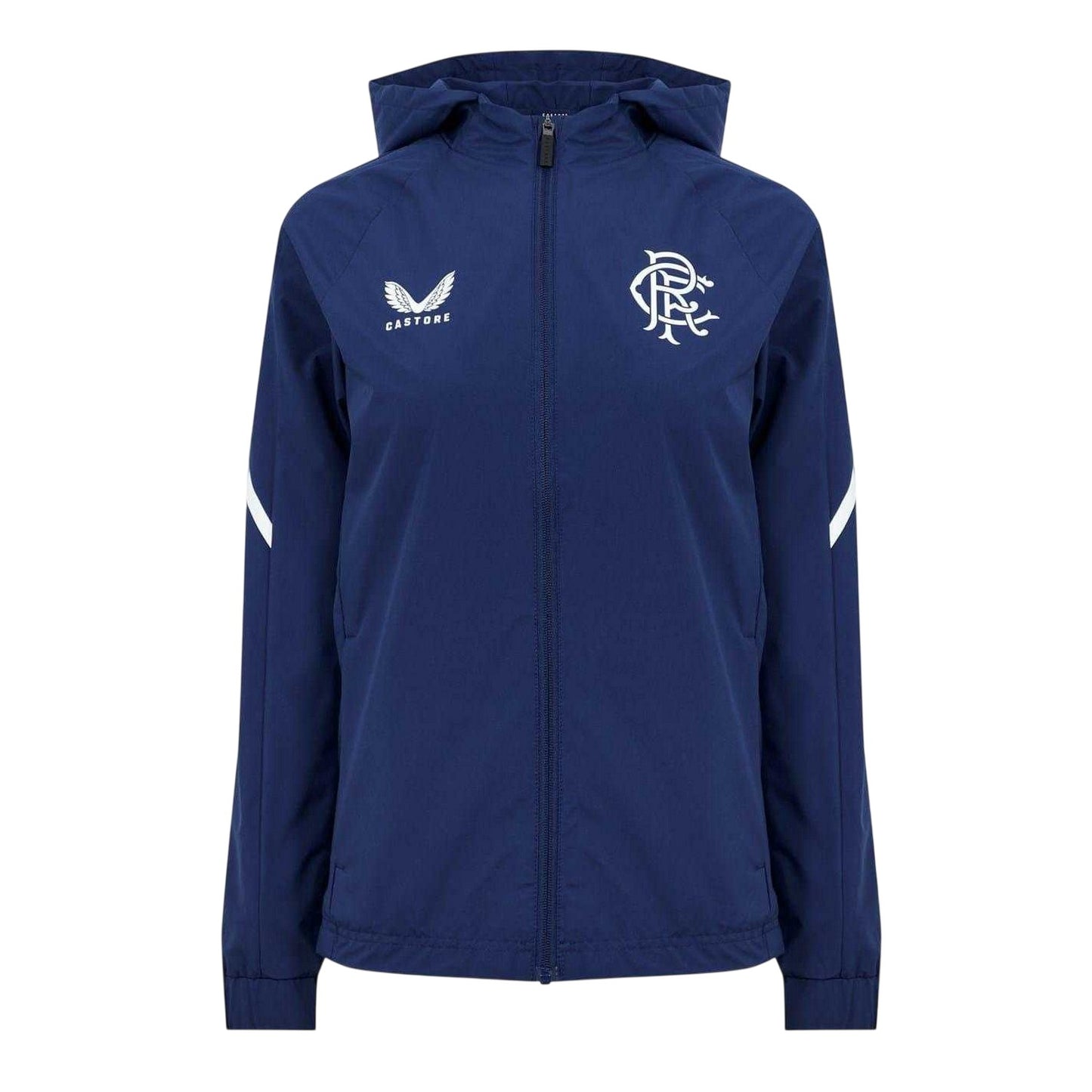 Navy - Front - Castore Womens-Ladies Rangers FC Jacket