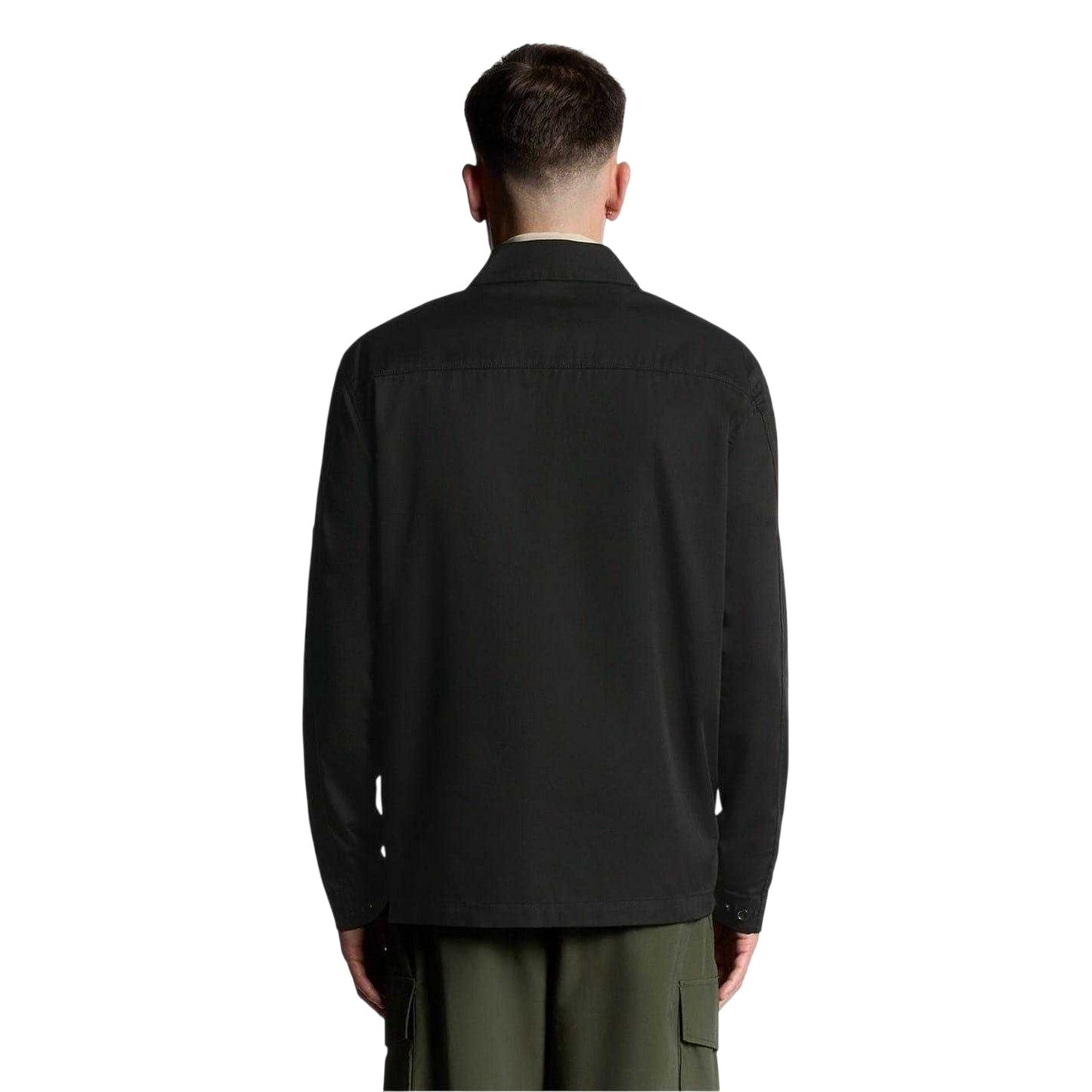 Jet Black - Back - Lyle & Scott Mens Between-Season Plain Regular Jacket