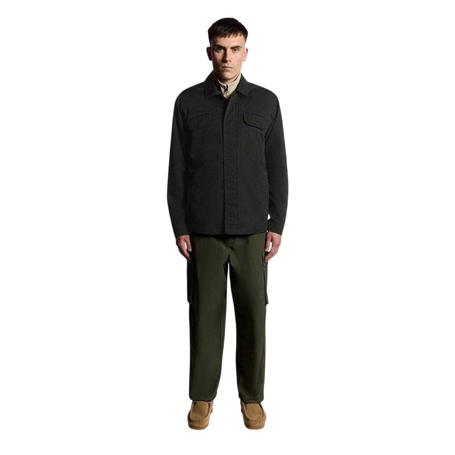 Jet Black - Lifestyle - Lyle & Scott Mens Between-Season Plain Regular Jacket