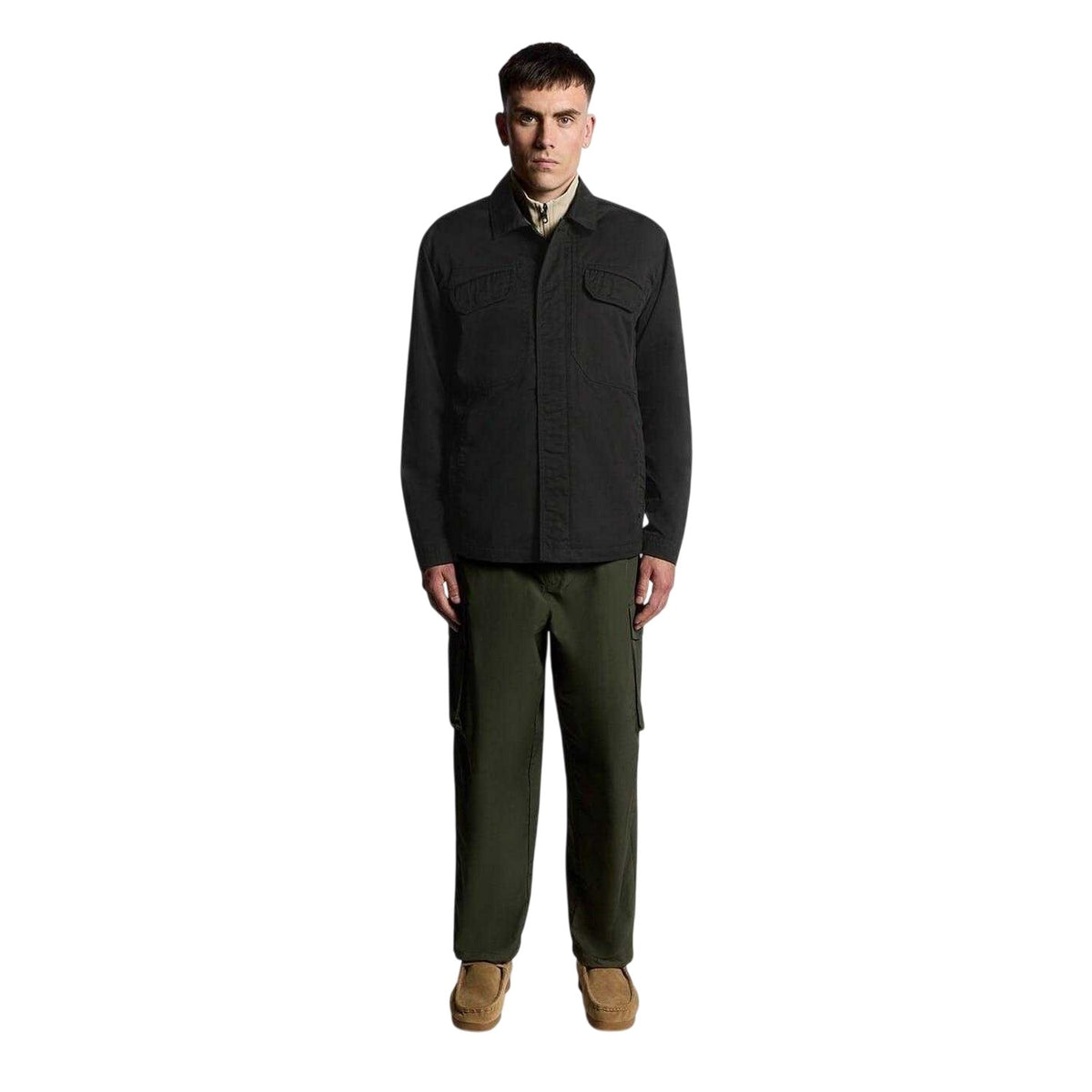 Jet Black - Lifestyle - Lyle & Scott Mens Between-Season Plain Regular Jacket