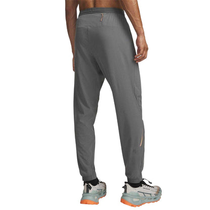Green-Orange - Back - Under Armour Mens Trail Run Tracksuit Bottoms