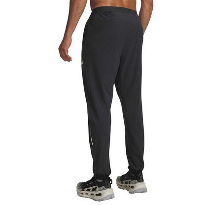 Grey-Green - Back - Under Armour Mens Trail Run Tracksuit Bottoms